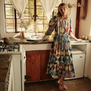 DÔEN Darby patchwork dress with dust bag included (size S)